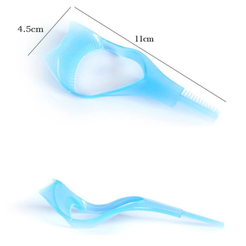 3 In 1 Makeup Mascara Shield Guard Curler Applicator Comb Beauty Cosmetic Tools For Women