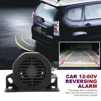 12-60V Dezibel Rückfahrwarnung IPX6 Wasserdicht Akustischer Warnalarm Rückfahrhupe Rückfahrwarner für Fahrzeug Rückfahrhinweis