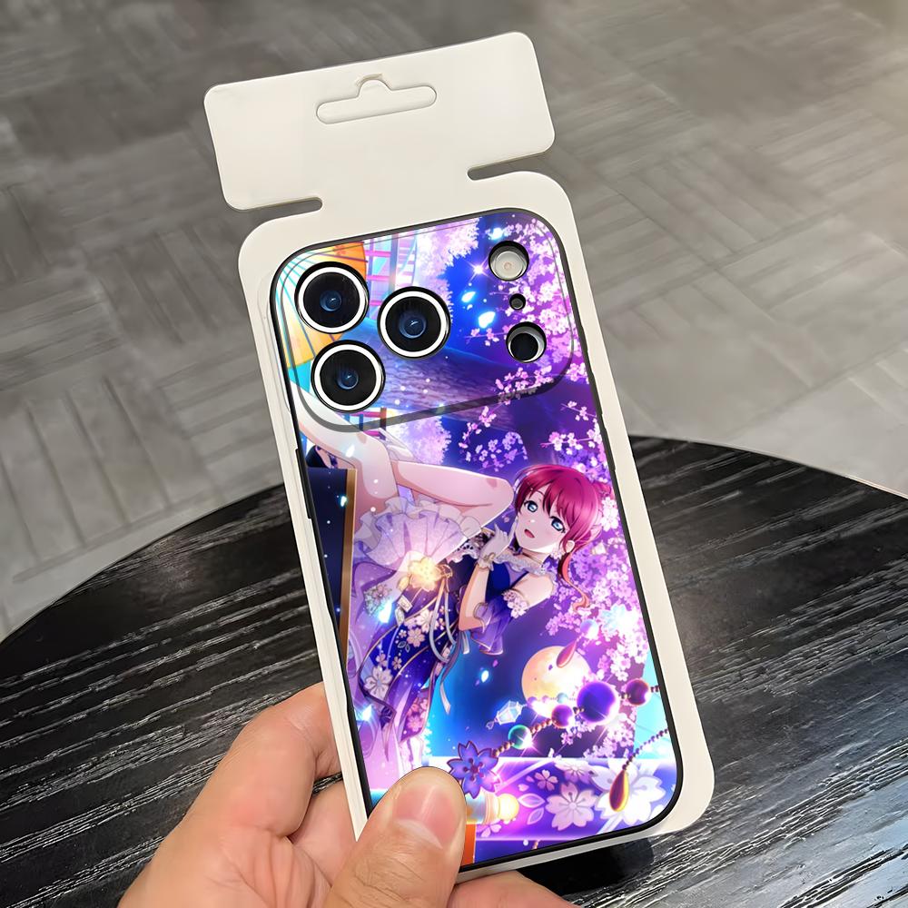 Love Live Anime Phone Case For IPhone 17 Air 16 E Pro Max 15 14 13 Mini 12 Pro 11 Max Plus Black Soft Shell
