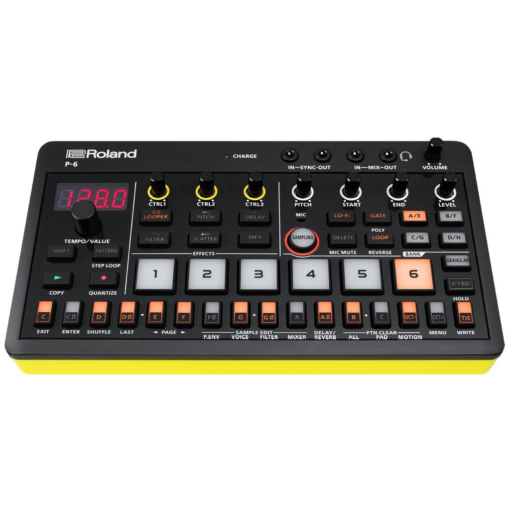 Roland AIRACompact Creative Sampler with Granular Sound and Easy Sampling P-6 Sequencer, Built-in Microphone, USB-C Connection,