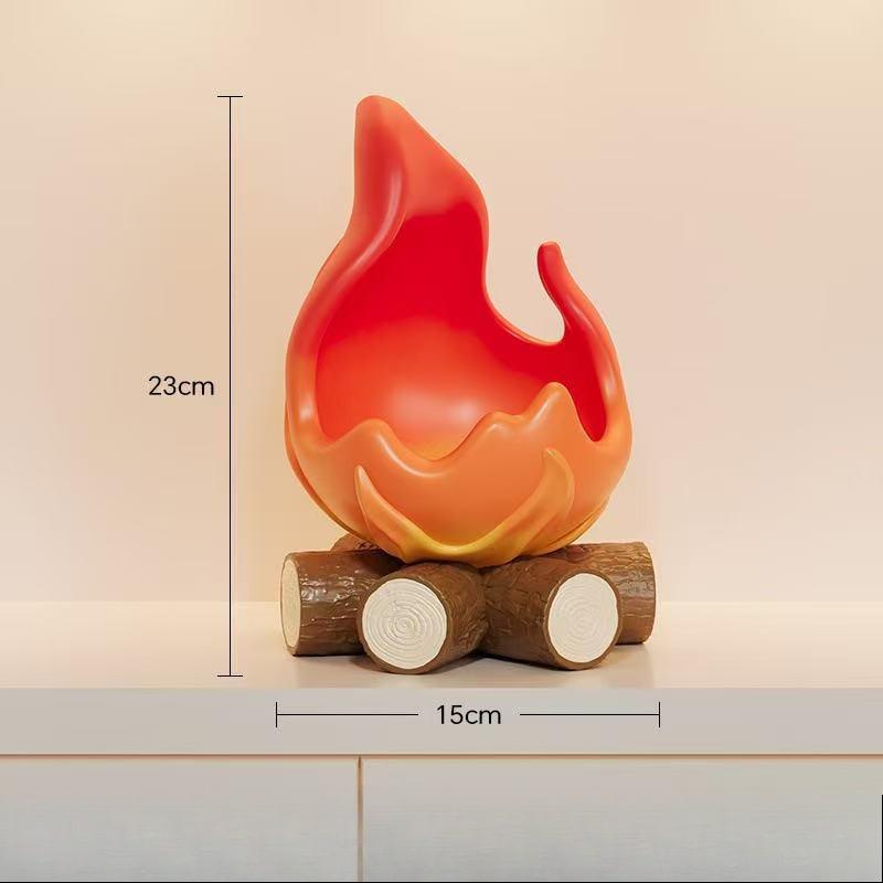 Cartoon Storage Tray Cute Cassifa Flame Porch Key Storage Tray Student Decorative Desktop Ornament