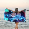 1pc Demon Slayer2 Beach Towel, Beach and Seaside Swimming Pool Equipment, Fashion Pattern, Rectangular, Travel Essentials