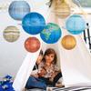 Starry Sky Planet Paper Lanterns for Kids' Parties and Festive Decorations