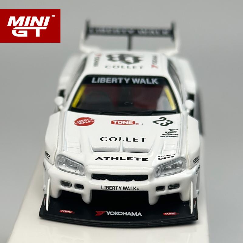 MINIGT 1:64 Nissan LB ER34 Super Silhouette ATHLETE/COLLET MGT alloy car Model 1059