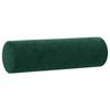 3 Piece Velvet Sofa Set with Cushions Dark Green