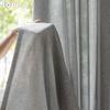 1PC LOZUJOJU Cream Style Semi Blackout Curtains Japanese Imitation Linen Thick Curtains for Bedroom Living Room Balcony Window for Home Decor