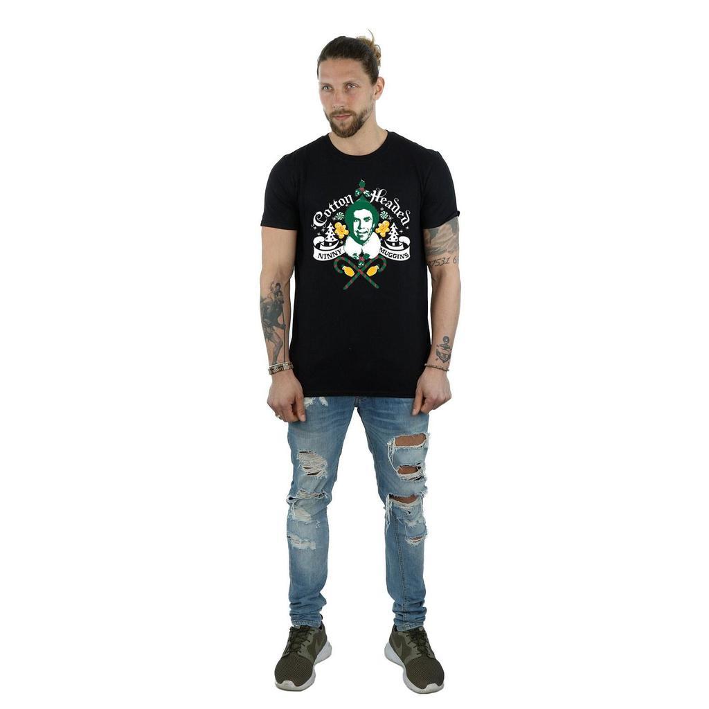 Elf Herren Baumwolle Kopf Ninny Muggins T-Shirt