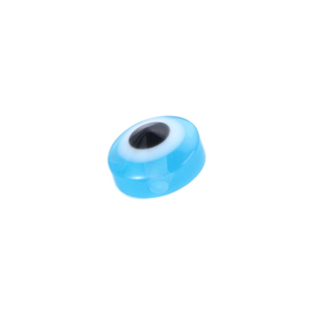 for Necklace Earrings Jewelry Making Accessories Oval Shape Spacer Beads Demon Eye Beads DIY Crafts