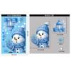 Christmas Window Stickers Winter Snowman Santa Claus Snowflake Elk Static Stickers Glass Ornaments Merry Christmas Posters