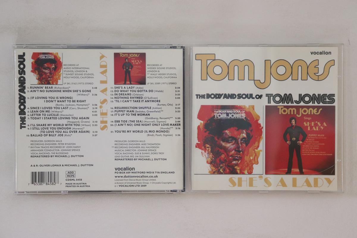 

CD TOM JONES Body And Soul Shes A Lady CDSML8458 VOCALION 2009 Austria Rock Used