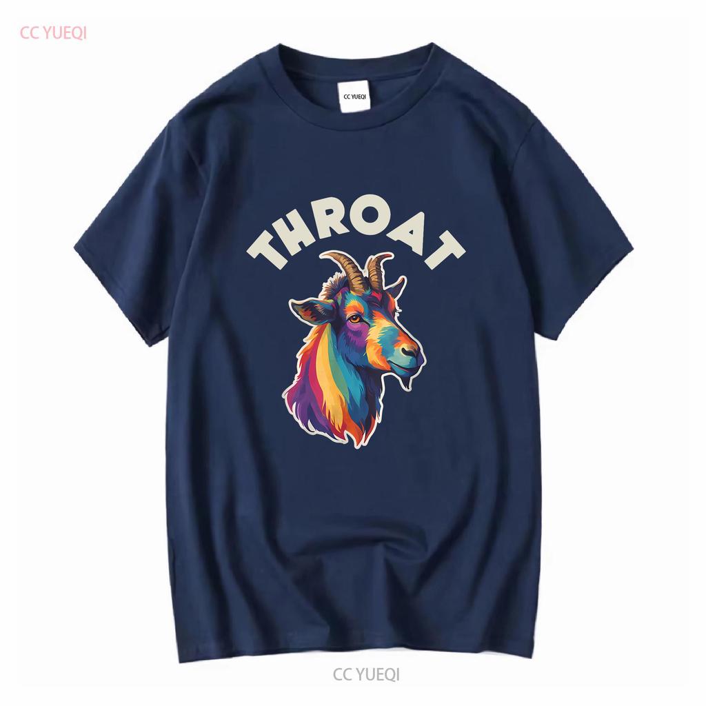 NEW LIMITED Funny Throat Goat Adult Humor Design Best Idea T Shirt S 3XL Vintage Washed Stylish Versatile Breathable Soft