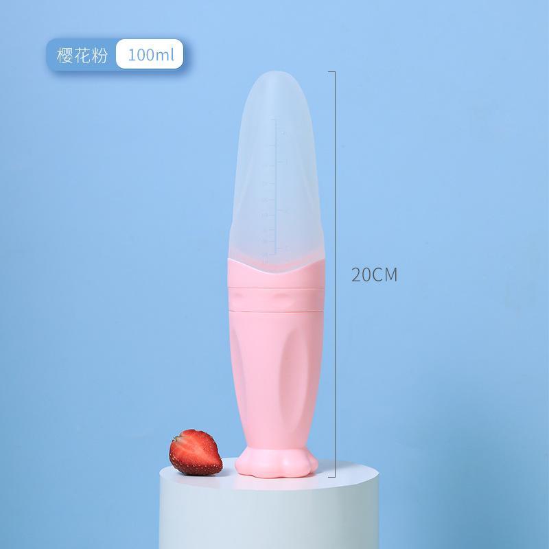 Бутылочка для кормления младенцев, силиконовая детская ложка для кормления овощей и фруктов, бутылочка для риса и хлопьев, детская тарелка