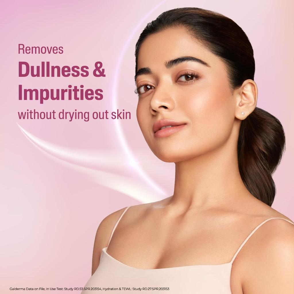 Cetaphil Brightness Reveal Creamy Cleanser 100g Aufhellendes Gesichtswaschgel für ungleichmäßigen Hautton mit Niacinamid Meerlilie