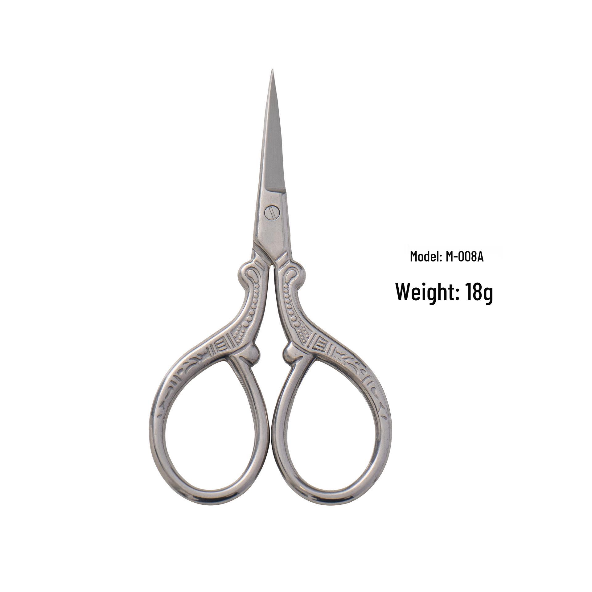 

Xiao Feng Stainless Steel Scissors: Round-Head Nose Hair, Tea, Eyebrow, and Makeup Tools.