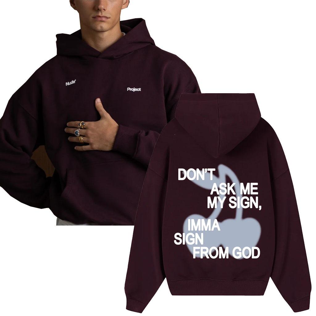 D11-Cotton-containing blended men's and women's versatile sweater fashion long-sleeved street fashion loose hoodie