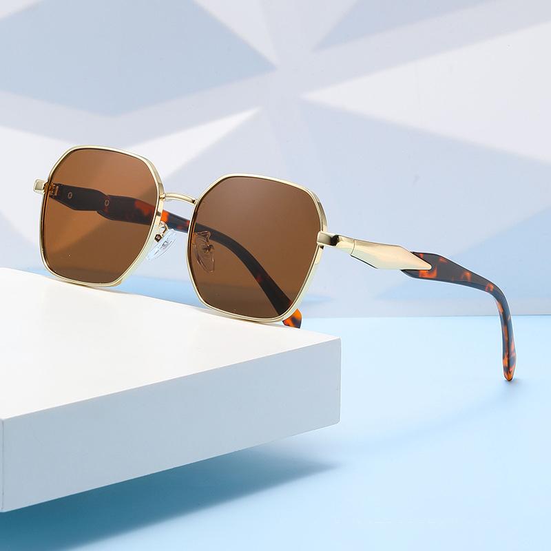 Cross-border New Style Metal Polygon Sunglasses For Men Women And Gender-neutral Retro Fashion.2418