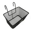 Black Bike Front Basket Metal Mesh E-Scooter E-bike Basket Handlebar Shopping Storage Basket