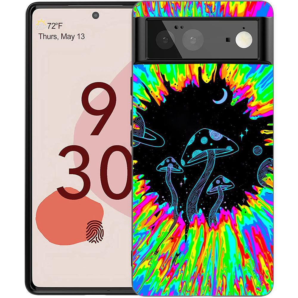 

Чехол-накладка с грибами для Google Pixel 8 7 6 7A 6A Pro 5G Ударопрочный Силиконовый Мягкий 9 Pro XL 8 Pro 5G Кейсы-Чехлы Сумки TPU for Pixel 9 Pro