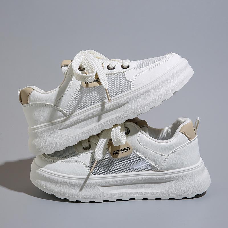 Mesh platform shoes children's summer thin breathable versatile new casual heightening lightweight board shoes