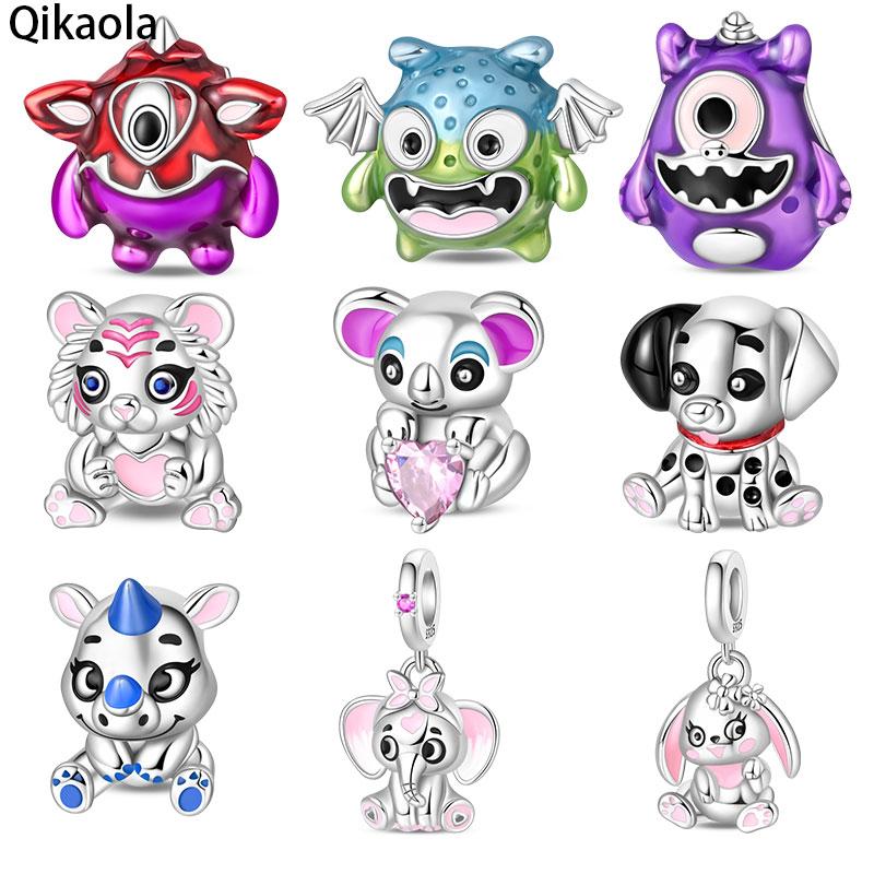 copper Color Little Koala, Elephant, Monster Charm Bead Charms Bead Charms Compatible With 3MM Authentic Bracelets Do It Yourself Birthday Jewellery G