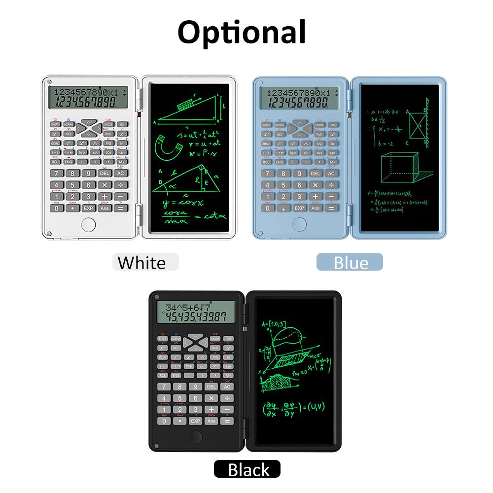 Calculator științific cu ecran mare de 6 inchi, scriere pe calculator cu 12 cifre, financiar pliabil