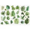 1set 3 Sheets 3 Styles PVC Waterproof Decorative Stickers Self Adhesive Decals for Furniture Decoration Leaf 300x150mm 1 Sheet/style