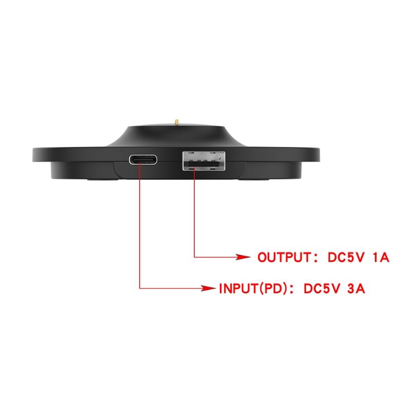 Type C Charging Holder with 1.5m USB C To USB C Fast Charge Cable Charger Dock for  Portable Home Speaker