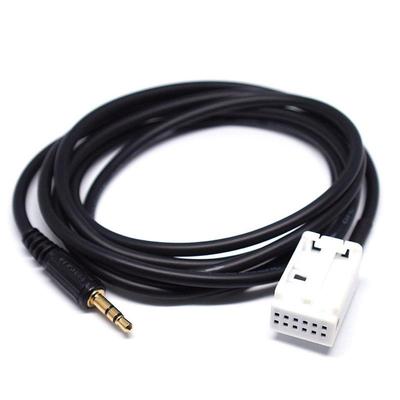 12-Pin AUX Audio Cable for BMW Car Stereo: E60, E61, E81, E91 Series