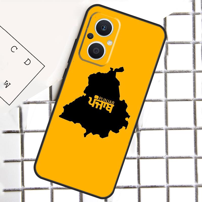 Punjab Map Phone Case For OPPO Reno 7 8 Lite 8T 10 11 12 13 14 Pro 14F OPPO Find X9 X8 X6 X5 Pro Cover