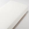 MUJI Linen Plain Weave Fitted 100 X 200 X 84744679 Sheet, Single, 18-28cm, Off-White,