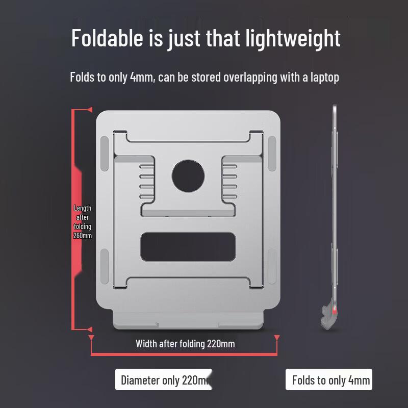 Lüju Energy H2 Aluminum Adjustable Foldable Laptop Stand