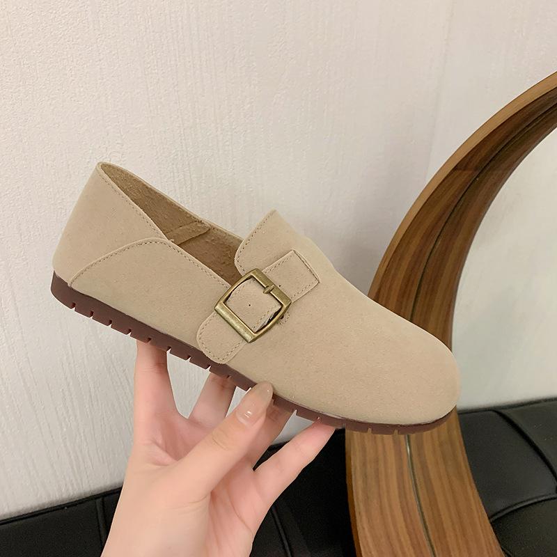 Birken shoes women's soft-soled flat-soled single shoes women's shoes 2025 new spring and autumn one-pedal lazy Birken grandma Doudou shoes