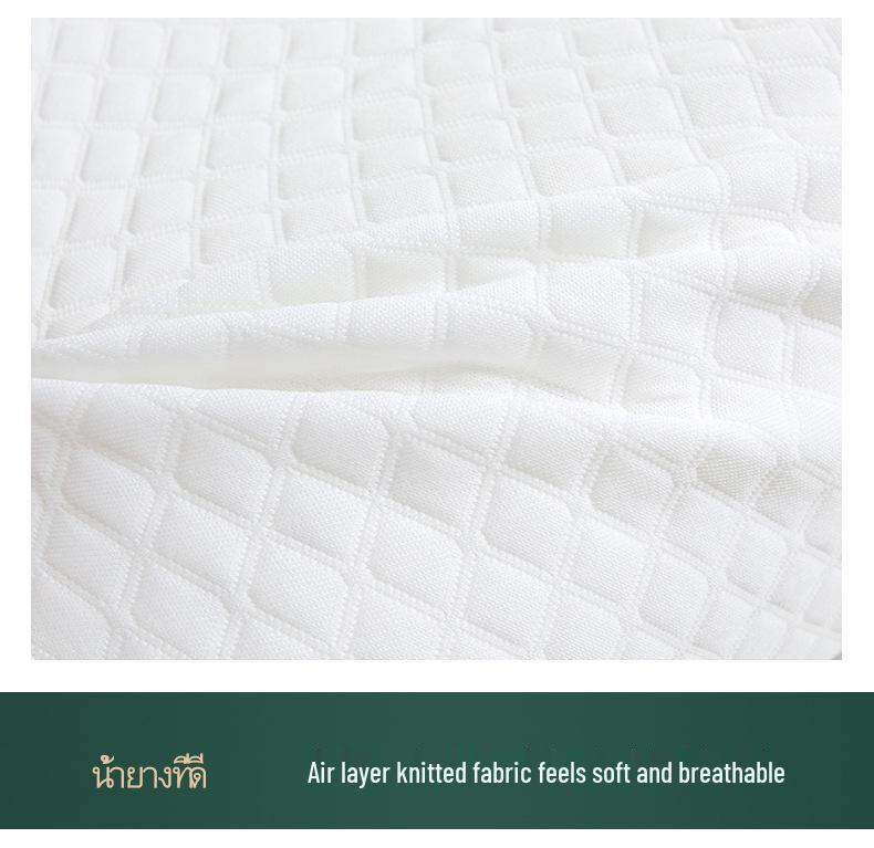 Thailand Natural Latex Neck Support Pillow - Cervical Protection Sleep Aid for Home, Dorm, and Kids