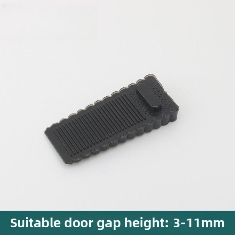 Силиконовый дверной стопор Многоразовый Амортизирующий Блок-клин Дверные стопоры Стопор для дверной ручки Домашний Дверной Противоударный Стопор чёрный