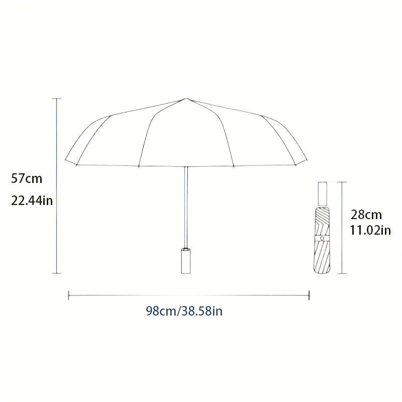 Witchcraft Pentagram Umbrella Automatic Open/close, Sturdy Iron Frame & 8-Rib Struct, Umbrella for Women & Men, Christmas Gifts