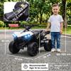6V Kids ATV, 4 Wheeler Electric Ride on Car with Music and LED Headlights, for Ages 18-56 Months Boys and Girls, White