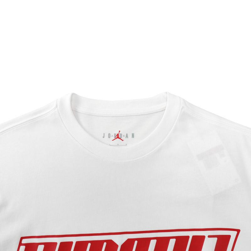 Jordan Essentials American Comfort Sports Crew Neck Short Sleeve T-Shirt Men Tops White HJ2367133