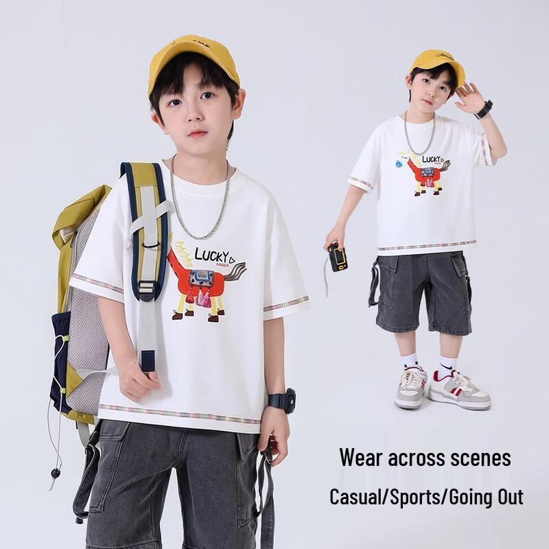 YOYO Fairy Tale Boys' Cotton Short Sleeve T-Shirt