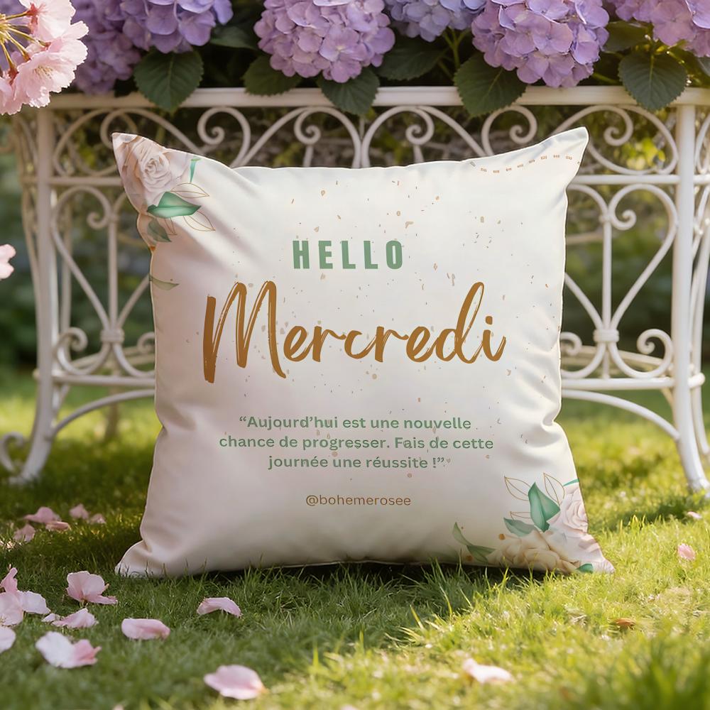M-MardiS M-Mercredi Cushion Cover Home & Car Dual-Scene Pillow Cover: Reversible for Premium Comfort