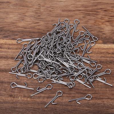 100Pcs Angelhaken Anschlussstifte Nadel Feste Sperre Unterstützen Weicher Köder Tackle Zubehör