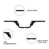 Adjustable Motorcycle Handlebars for Harley Sportster, Dyna, Softail, Touring - 5.5" Height