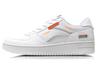 NO.258 Slip Resistant Abrasion Resistant Low Top Skateboard Shoes Men's White Orange AGCN357-1