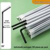ZISIZ Long Disposable Plastic Straws