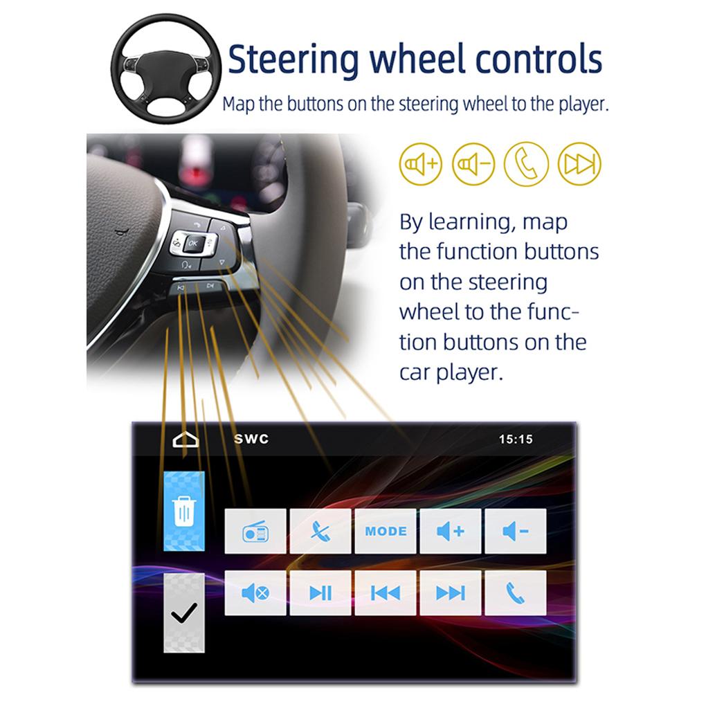 5 Inch Car Radio 1Din CarPlay Stereo Auto Multimedia Player Bluetooth MirrorLink FM Receiver For Volkswagen Nissan Toyota