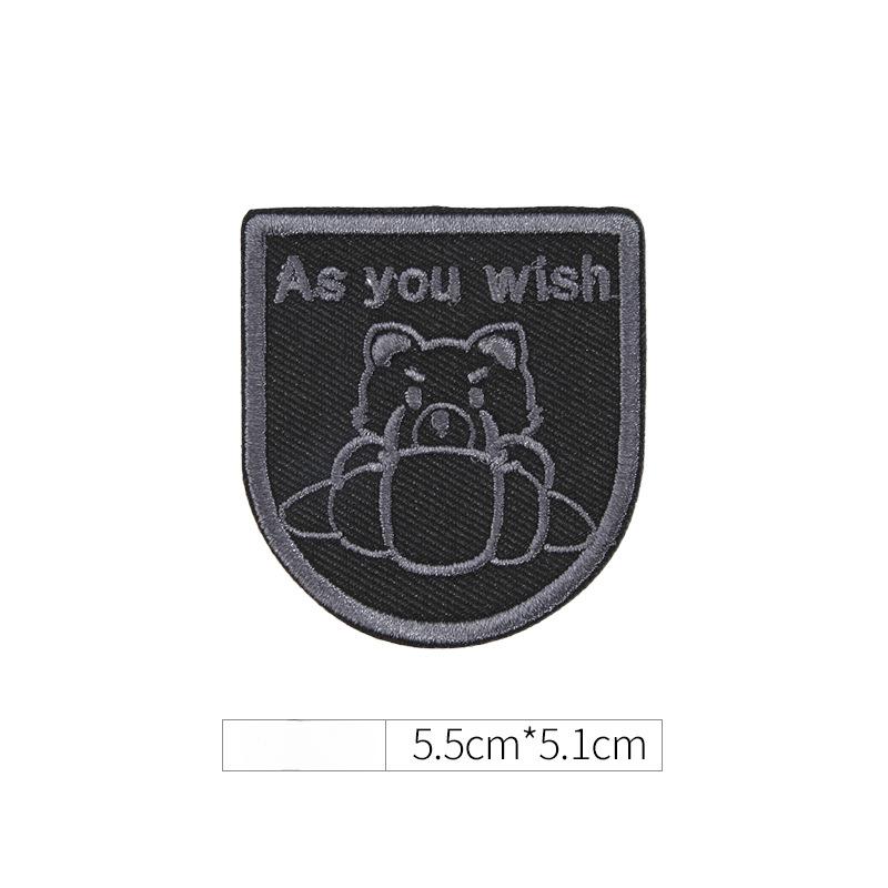 

Самоклеюча латка для одягу, наклейка, безшовні чоловічі та жіночі пуховики з дірками та безшовний ремонт, вишивка, високоякісна безшовна тканинна наклейка Bread bear