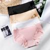 Damenhöschen, Übergröße, niedrige Taille, sexy Spitzenunterwäsche, atmungsaktive Damen-Slips aus Eisseide
