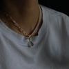 RER Silver Pendant Pearl Necklace