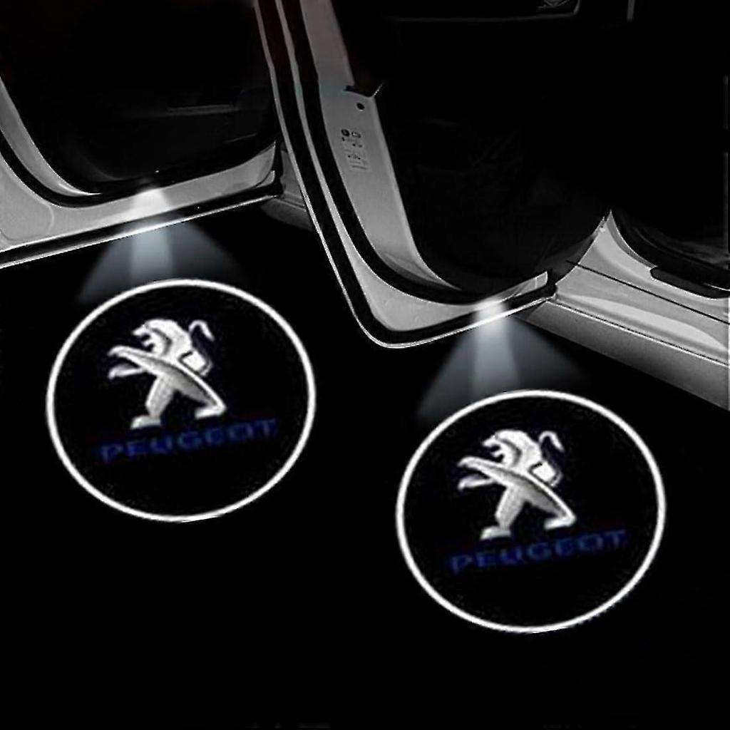 Car Welcome Light For Peugeot 106/107/108/206/207/208, Led Car Door Projector Car Door Light Car Decoration Accessories,b 4pcs-9192339812681