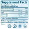 Magnesium Glycinate Capsules with Zinc - Promotes Nerve, Bowel, Relaxation Function Vegan Capsules for Women & Men