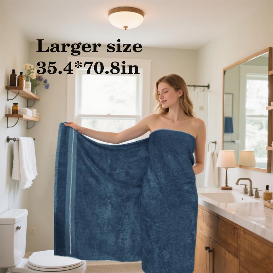 Extra Large Bath Towel 90x180cm - Premium Bamboo Fiber, Ultra Absorbent & Quick-Dry, Luxury Bath Sheet for Spa, Hotel, Home Use